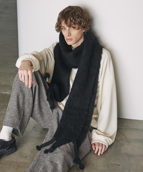 CTHY（シティ）の「ハイエンドモヘアフリンジマフラー（マフラー