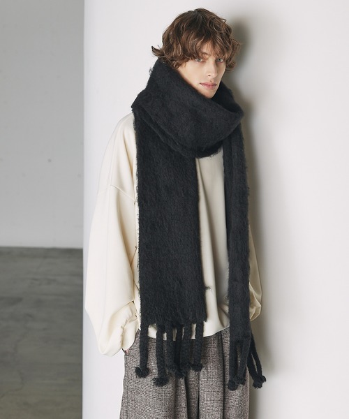 CTHY（シティ）の「ハイエンドモヘアフリンジマフラー（マフラー