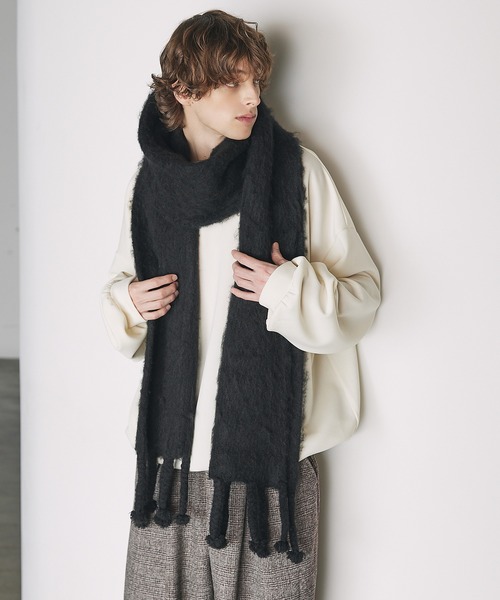 CTHY（シティ）の「ハイエンドモヘアフリンジマフラー（マフラー