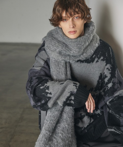 CTHY（シティ）の「ハイエンドモヘアフリンジマフラー（マフラー