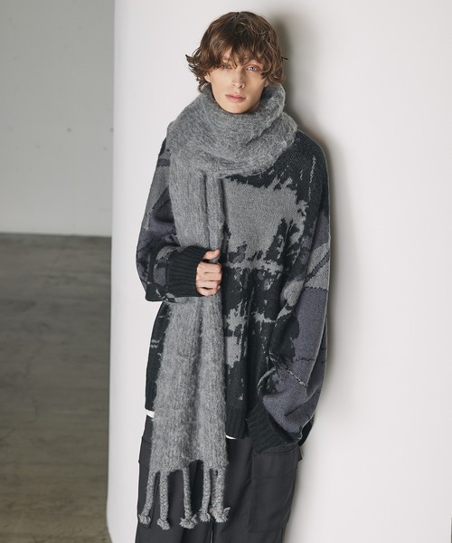 CTHY（シティ）の「ハイエンドモヘアフリンジマフラー（マフラー