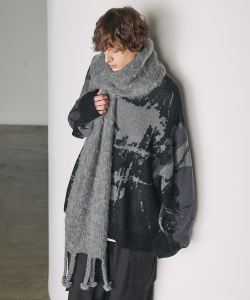 CTHY（シティ）の「ハイエンドモヘアフリンジマフラー（マフラー