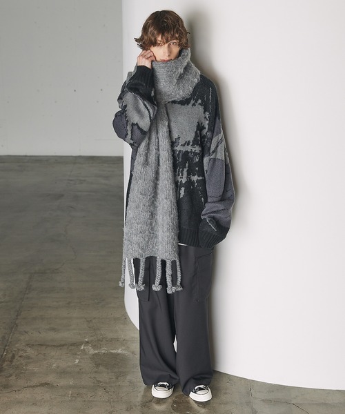 CTHY（シティ）の「ハイエンドモヘアフリンジマフラー（マフラー