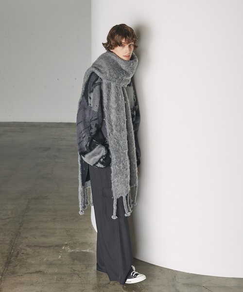 CTHY（シティ）の「ハイエンドモヘアフリンジマフラー（マフラー