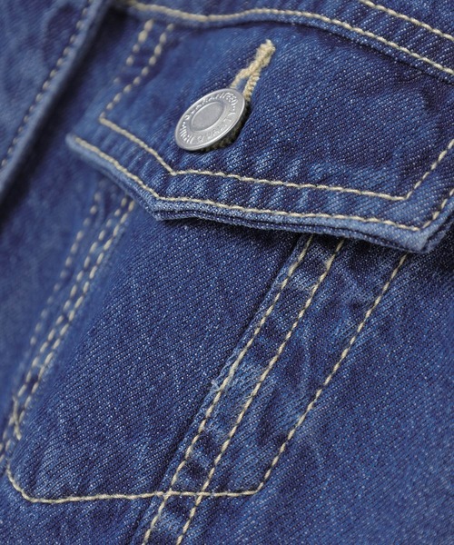 Honeys(ハニーズ)の「Gジャン/デニムジャケット(デニムジャケット・レディース・インディゴブルー/アイボリー/ライトインディゴブルー・L/S/LL/M)」の16枚目の写真