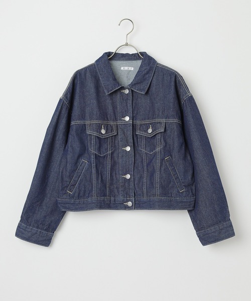 Honeys(ハニーズ)の「Gジャン/デニムジャケット(デニムジャケット・レディース・インディゴブルー/アイボリー/ライトインディゴブルー・L/S/LL/M)」の17枚目の写真