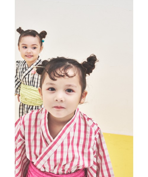 サッカーギンガム浴衣（浴衣）｜maarook（マルーク）