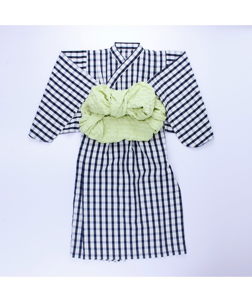 サッカーギンガム浴衣（浴衣）｜maarook（マルーク）