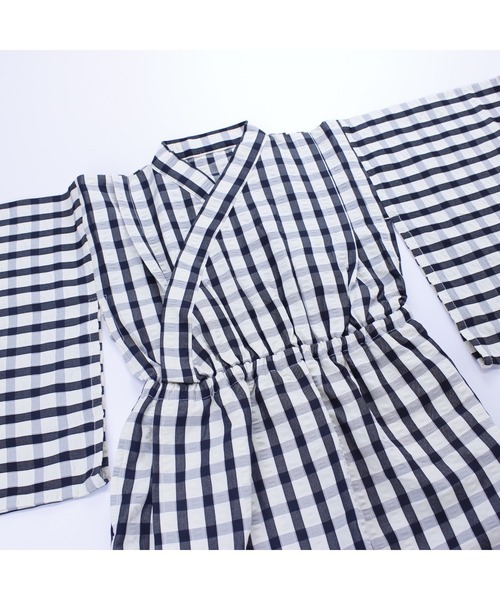 サッカーギンガム浴衣（浴衣）｜maarook（マルーク）