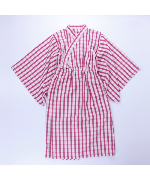 サッカーギンガム浴衣（浴衣）｜maarook（マルーク）