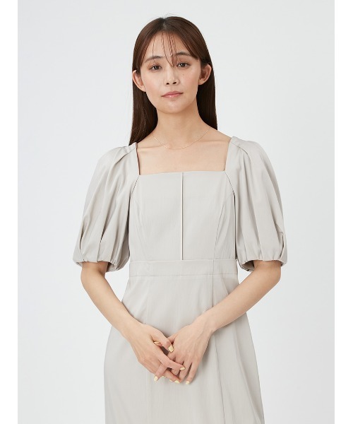 FRAY I.D（フレイアイディー）の「パフスリーブドレス（ドレス・レディース・インディゴブルー/ベージュ/ブラック・1/0）」の7枚目の写真