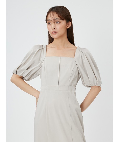 FRAY I.D（フレイアイディー）の「パフスリーブドレス（ドレス・レディース・インディゴブルー/ベージュ/ブラック・1/0）」の8枚目の写真