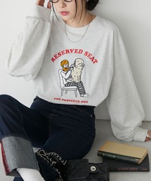 オジサン&DOGサガラ刺繍オーバーロンTEE