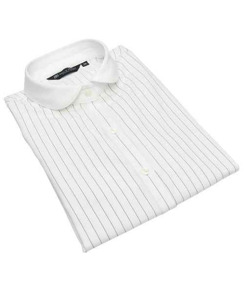TOKYO SHIRTS（トウキョウシャツ）の「【吸水速乾】【COFREX】ラウンドクレリック 長袖ブラウス（シャツ/ブラウス・レディース・ホワイト・S/M/L/LL）」の8枚目の写真