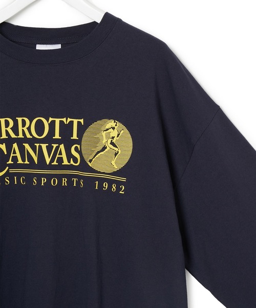 PARROTT CANVAS（パロットキャンバス）の「【PARROTT CANVAS】CLASSIC SPORTS L/S TEE（Tシャツ/カットソー・レディース・ネイビー/オフホワイト・FREE）」の11枚目の写真