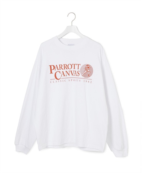 PARROTT CANVAS（パロットキャンバス）の「【PARROTT CANVAS】CLASSIC SPORTS L/S TEE（Tシャツ/カットソー・レディース・ネイビー/オフホワイト・FREE）」の19枚目の写真