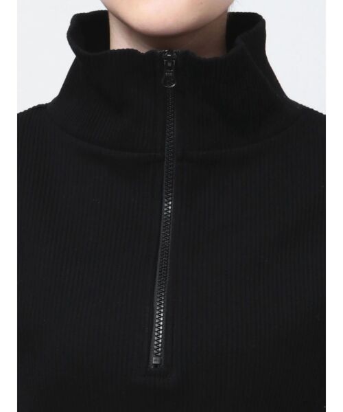 GYDA（ジェイダ）の「two pieceレイヤードテレコワンピース（ワンピース・レディース・ブラック/グレー・FREE）」の6枚目の写真