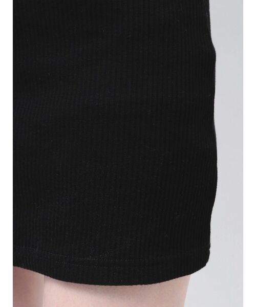 GYDA（ジェイダ）の「two pieceレイヤードテレコワンピース（ワンピース・レディース・ブラック/グレー・FREE）」の8枚目の写真