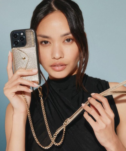 15シリーズ対応☆【BANDOLIER】VIVIAN iPhoneケース Vivian Crossbody Phone Case - Ecru Croc/Gold – Bandolier