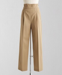 LOEFF | ＜LOEFF＞ギャバ ハイウエスト バギーパンツ(スラックス)