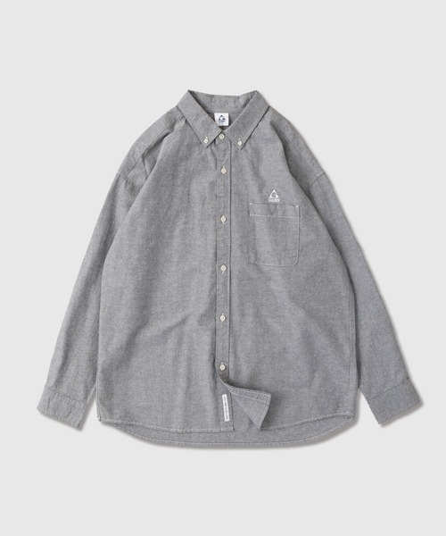 GERRY(ジェリー)の「GERRY オックス ワンポイント 刺繍 ボタンダウンシャツ(シャツ/ブラウス・メンズ・サックスブルー/グレー/ネイビー/ホワイト・M/LL/L)」の2枚目の写真