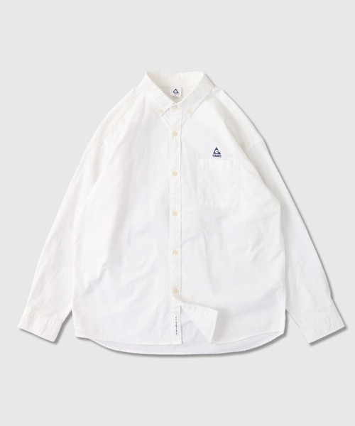 GERRY(ジェリー)の「GERRY オックス ワンポイント 刺繍 ボタンダウンシャツ(シャツ/ブラウス・メンズ・サックスブルー/グレー/ネイビー/ホワイト・M/LL/L)」の1枚目の写真