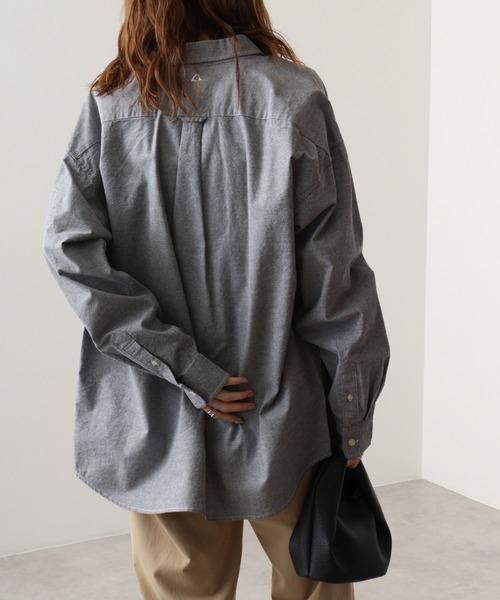 GERRY(ジェリー)の「GERRY オックス ワンポイント 刺繍 ボタンダウンシャツ(シャツ/ブラウス・メンズ・サックスブルー/グレー/ネイビー/ホワイト・M/LL/L)」の14枚目の写真