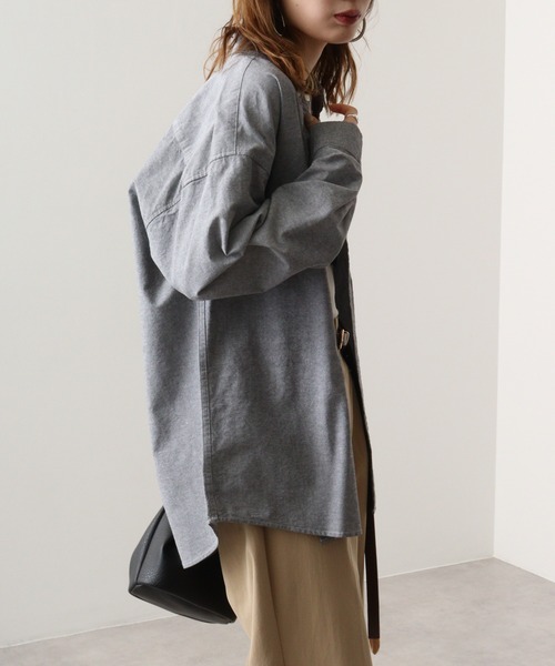 GERRY(ジェリー)の「GERRY オックス ワンポイント 刺繍 ボタンダウンシャツ(シャツ/ブラウス・メンズ・サックスブルー/グレー/ネイビー/ホワイト・M/LL/L)」の15枚目の写真