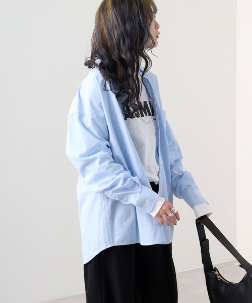 GERRY(ジェリー)の「GERRY オックス ワンポイント 刺繍 ボタンダウンシャツ(シャツ/ブラウス・メンズ・サックスブルー/グレー/ネイビー/ホワイト・M/LL/L)」の6枚目の写真