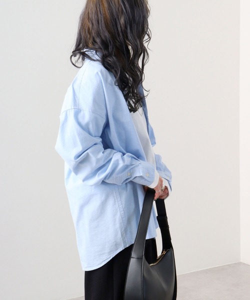 GERRY(ジェリー)の「GERRY オックス ワンポイント 刺繍 ボタンダウンシャツ(シャツ/ブラウス・メンズ・サックスブルー/グレー/ネイビー/ホワイト・M/LL/L)」の7枚目の写真