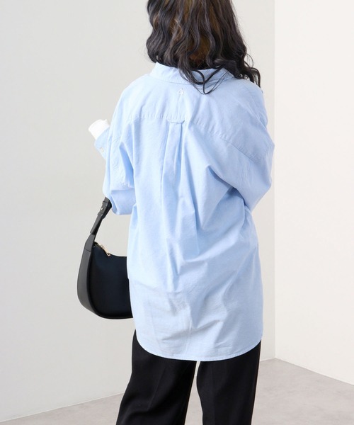 GERRY(ジェリー)の「GERRY オックス ワンポイント 刺繍 ボタンダウンシャツ(シャツ/ブラウス・メンズ・サックスブルー/グレー/ネイビー/ホワイト・M/LL/L)」の8枚目の写真