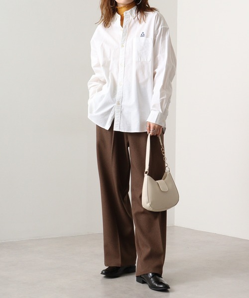 GERRY(ジェリー)の「GERRY オックス ワンポイント 刺繍 ボタンダウンシャツ(シャツ/ブラウス・メンズ・サックスブルー/グレー/ネイビー/ホワイト・M/LL/L)」の22枚目の写真