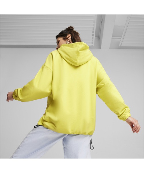 PUMA（プーマ）の「PUMA プーマ ウィメンズ デア トゥ オーバーサイズ フーディ DARE TO Oversized Ho（パーカー・レディース・ターコイズブルー/ブラック/ライム・X-SMALL/SMALL/LARGE/MEDIUM）」の15枚目の写真