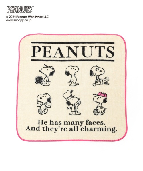 LEPSIM（レプシィム）の「【PEANUTS】パステルカラータオルハンカチ　994207（ハンカチ/ハンドタオル・レディース・イエロー/ピンク/ブルー・ONE SIZE）」の4枚目の写真