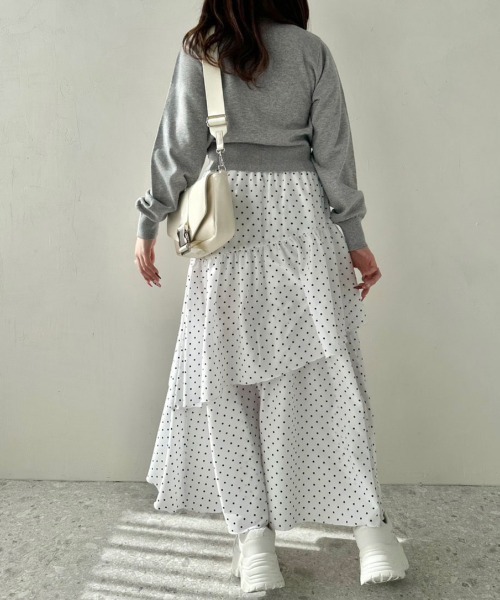 OLIVE des OLIVE（オリーブデオリーブ）の「刺繍ロゴニット　1041050130（ニット/セーター・レディース・オフホワイト/サックスブルー/トップグレー/ネイビー・FREE）」の15枚目の写真