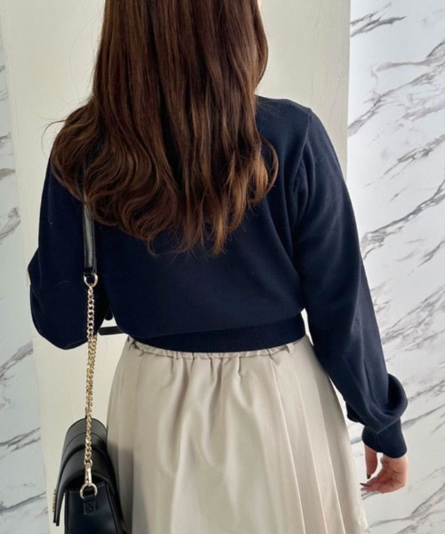 OLIVE des OLIVE（オリーブデオリーブ）の「刺繍ロゴニット　1041050130（ニット/セーター・レディース・オフホワイト/サックスブルー/トップグレー/ネイビー・FREE）」の11枚目の写真