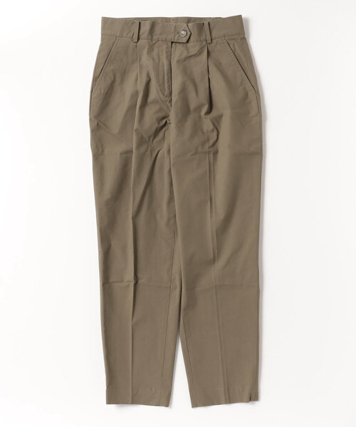 BROOKS BROTHERS（ブルックスブラザーズ）の「コットンブレンド ハイウエスト プリーテッド クロップドパンツ（その他パンツ・レディース・オリーブ・8/4/2/0/6）」の7枚目の写真