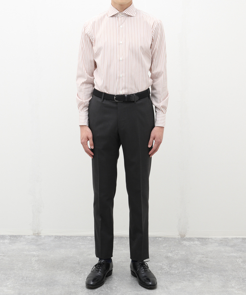 GERMANO(ジェルマーノ)の「【GERMANO / ジェルマーノ】ウォッシャブルウールストレッチスラックス(スラックス・メンズ・チャコールグレー/グレー/ネイビー・42/44/46/48/50)」の4枚目の写真