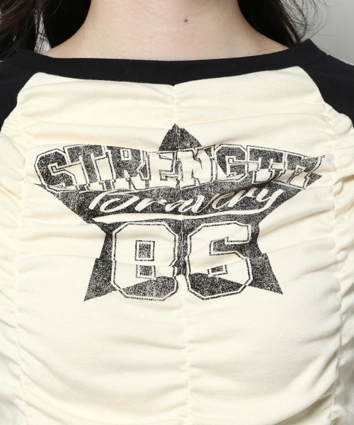 3.3 Field Trip （3.3フィールドトリップ）の「3.3 Field Trip／シャーリングラインロングスリーブ 2100060（Tシャツ/カットソー・レディース・グレー/アイボリー・FREE）」の21枚目の写真