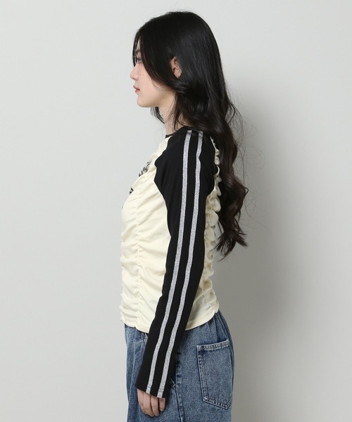 3.3 Field Trip （3.3フィールドトリップ）の「3.3 Field Trip／シャーリングラインロングスリーブ 2100060（Tシャツ/カットソー・レディース・グレー/アイボリー・FREE）」の14枚目の写真