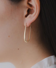 YU-KA:オーバルフープピアス