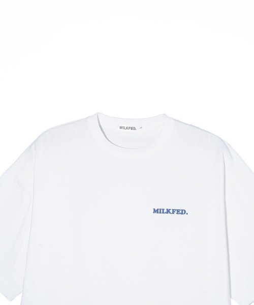 MILKFED.（ミルクフェド）の「人気グラフィックを夏使用にアップデート！ROUND DONUTS WIDE S/S TEE（Tシャツ/カットソー・レディース・オフホワイト/ブラック/ライトブルー・M/L）」の9枚目の写真