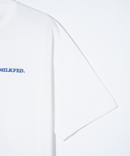 MILKFED.（ミルクフェド）の「人気グラフィックを夏使用にアップデート！ROUND DONUTS WIDE S/S TEE（Tシャツ/カットソー・レディース・オフホワイト/ブラック/ライトブルー・M/L）」の11枚目の写真