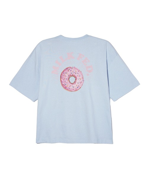 MILKFED.（ミルクフェド）の「人気グラフィックを夏使用にアップデート！ROUND DONUTS WIDE S/S TEE（Tシャツ/カットソー・レディース・オフホワイト/ブラック/ライトブルー・M/L）」の14枚目の写真