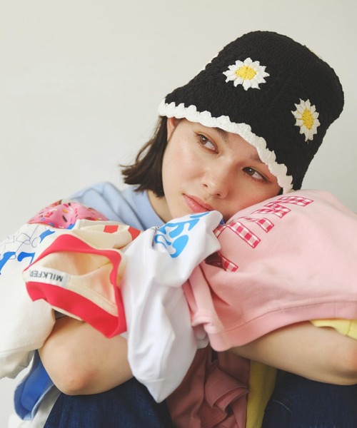 MILKFED.（ミルクフェド）の「人気グラフィックを夏使用にアップデート！ROUND DONUTS WIDE S/S TEE（Tシャツ/カットソー・レディース・オフホワイト/ブラック/ライトブルー・M/L）」の19枚目の写真