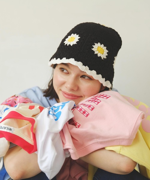 MILKFED.（ミルクフェド）の「人気グラフィックを夏使用にアップデート！ROUND DONUTS WIDE S/S TEE（Tシャツ/カットソー・レディース・オフホワイト/ブラック/ライトブルー・M/L）」の20枚目の写真