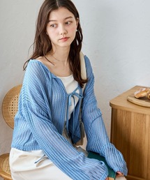 WEGO | WEGO/【24年春夏新作】メッシュリボンカーディガン(カーディガン/ボレロ)