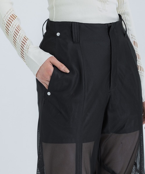 YOHEI OHNO/ヨウヘイオオノ】Paded Mesh Trousers/パデッド