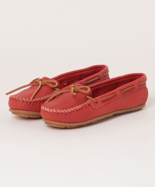 Minnetonka（ミネトンカ）の「/ミネトンカ MINNETONKA/BOAT MOC（モカシン/デッキシューズ・レディース・レッド/ブラウン系その他/アイボリー/ブルー系その他/ピンク/ブラック/ネイビー・US5.5/US7.5/US8/US5/US8.5/US6/US6.5/US7/US9）」の7枚目の写真