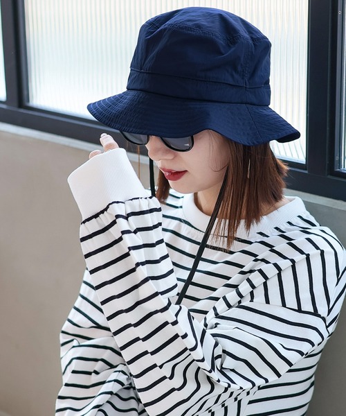 VitaFelice（ヴィータフェリーチェ）の「撥水ベンチレーションハット（ハット・レディース・ネイビー/サンドベージュ/ブラック・FREE）」の3枚目の写真